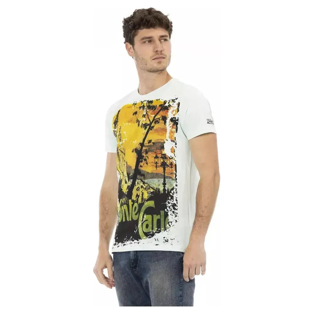 Trussardi Action "Light Blue Cotton Men's T-Shirt"