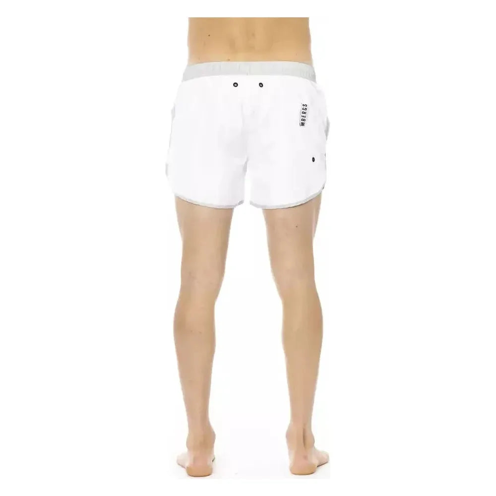 Bikkembergs White Polyester Men's Swim Short Bikkembergs