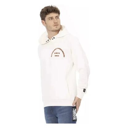 Automobili Lamborghini White Cotton Men Sweater Automobili Lamborghini