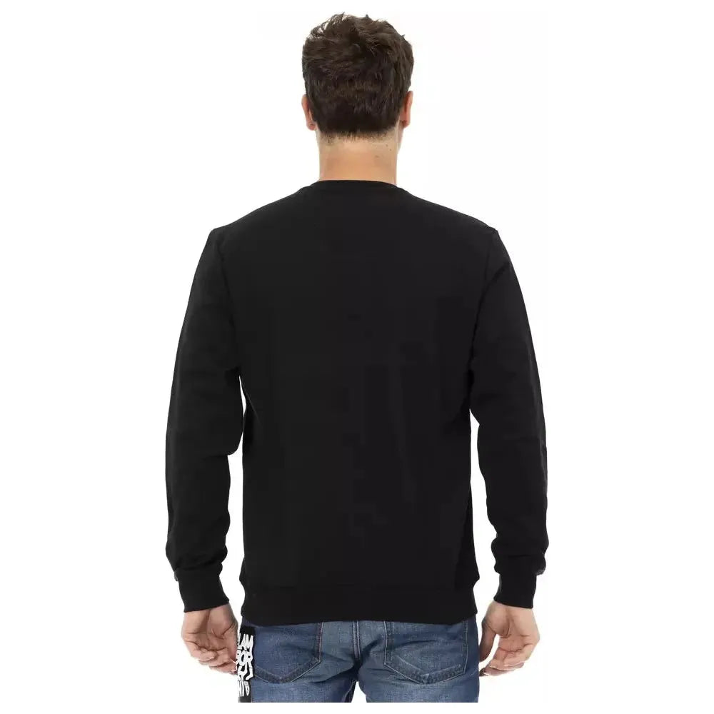 Automobili Lamborghini Black Cotton Men's Sweater Automobili Lamborghini