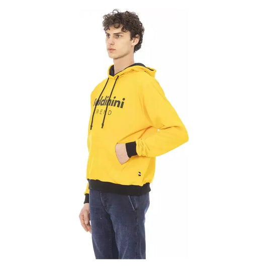 Baldinini Trend Yellow Cotton Men Sweater Baldinini Trend