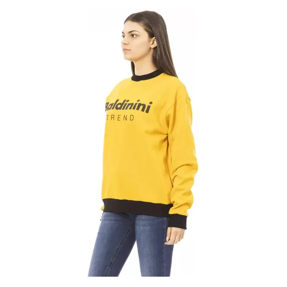 سترة نسائية قطنية باللون الأصفر من Baldinini Trend