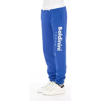 Baldinini Trend Blue Cotton Men's Sport Pant Baldinini Trend