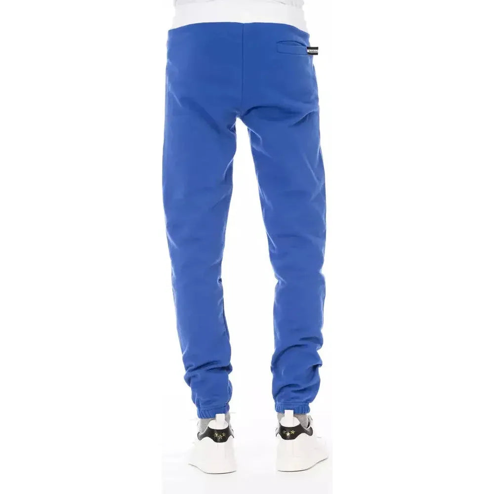 Baldinini Trend Blue Cotton Men's Sport Pant Baldinini Trend