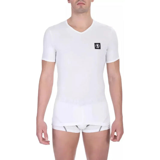 Bikkembergs White Cotton Men's T-Shirt Pack