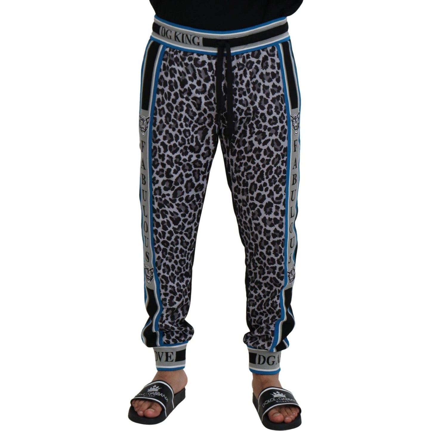 Dolce & Gabbana Multicolor DG King Leopard Print Jogger Pants Dolce & Gabbana