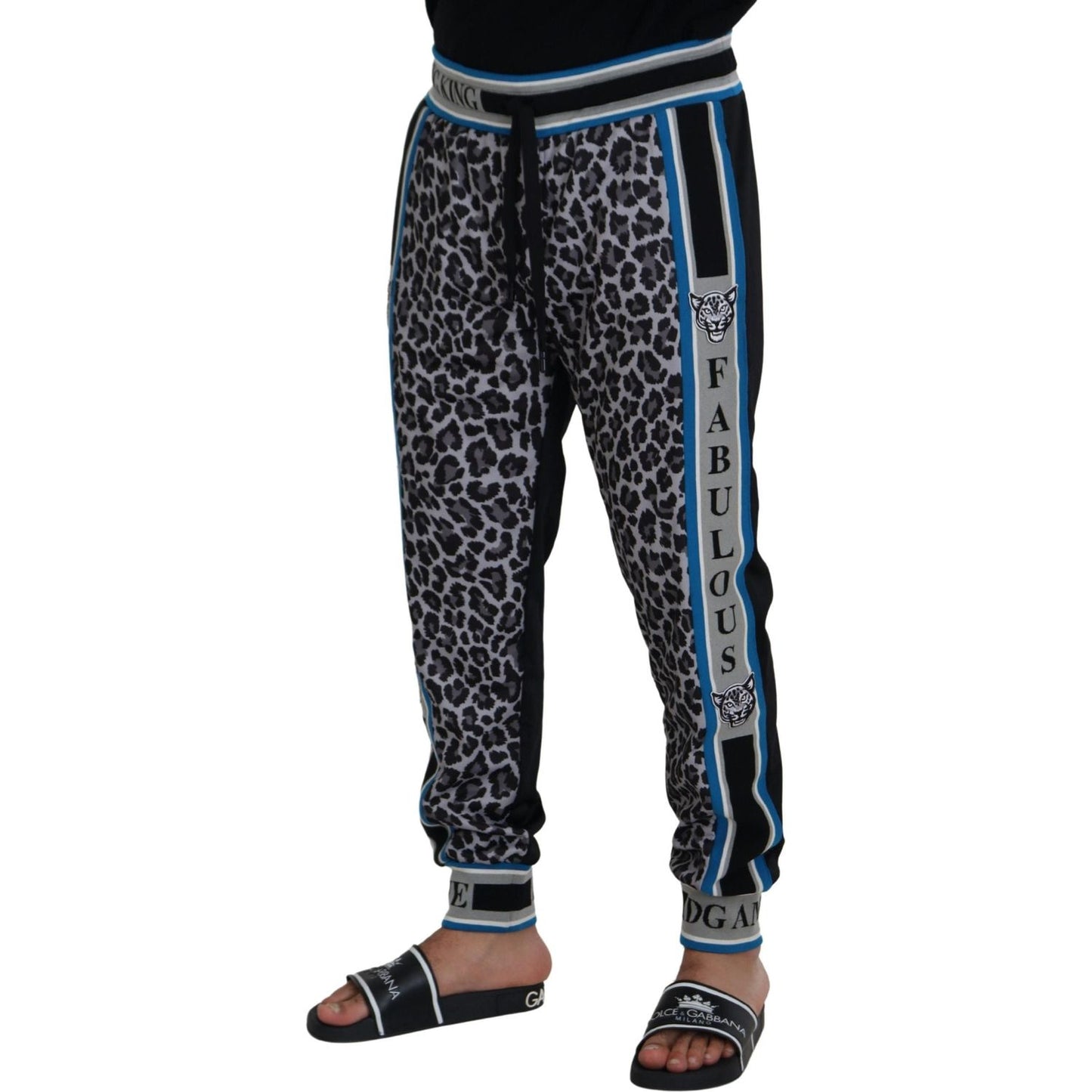 Dolce & Gabbana Multicolor DG King Leopard Print Jogger Pants Dolce & Gabbana