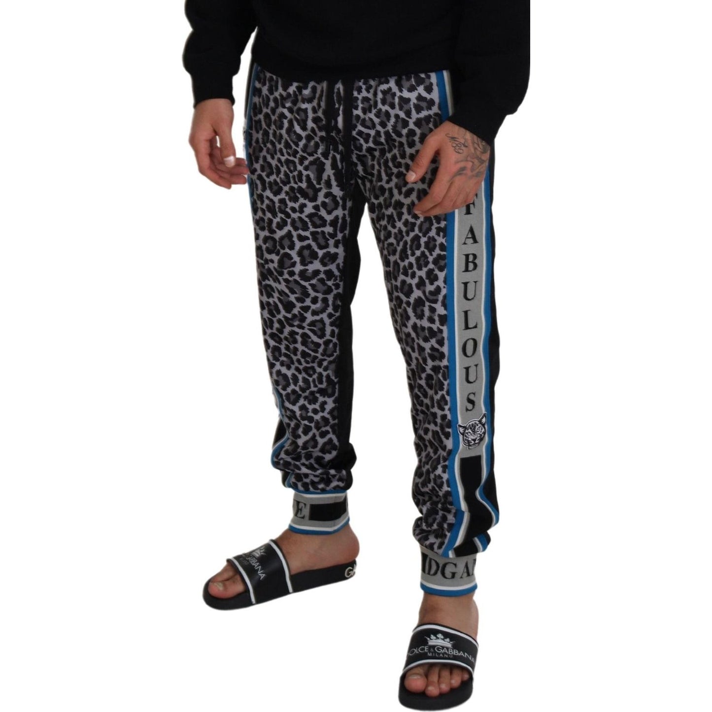 Dolce & Gabbana Multicolor DG King Leopard Print Jogger Pants Dolce & Gabbana