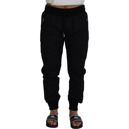 Dolce & Gabbana Black Men Casual Jogger Pants Dolce & Gabbana