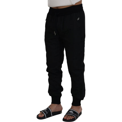 Dolce & Gabbana Black Men Casual Jogger Pants Dolce & Gabbana