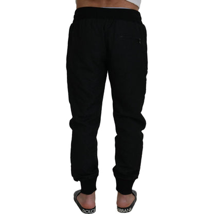 Dolce & Gabbana Black Men Casual Jogger Pants Dolce & Gabbana