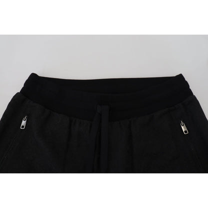 Dolce & Gabbana Black Men Casual Jogger Pants Dolce & Gabbana