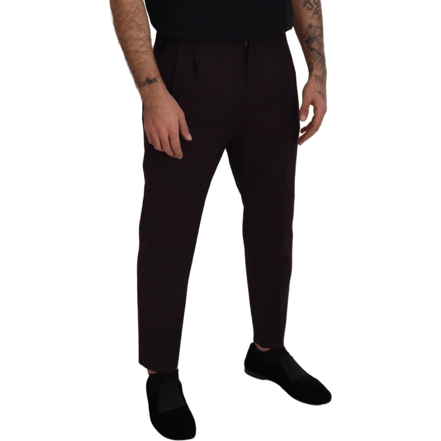 Dolce & Gabbana Brown Cotton Chino Men Pants Dolce & Gabbana