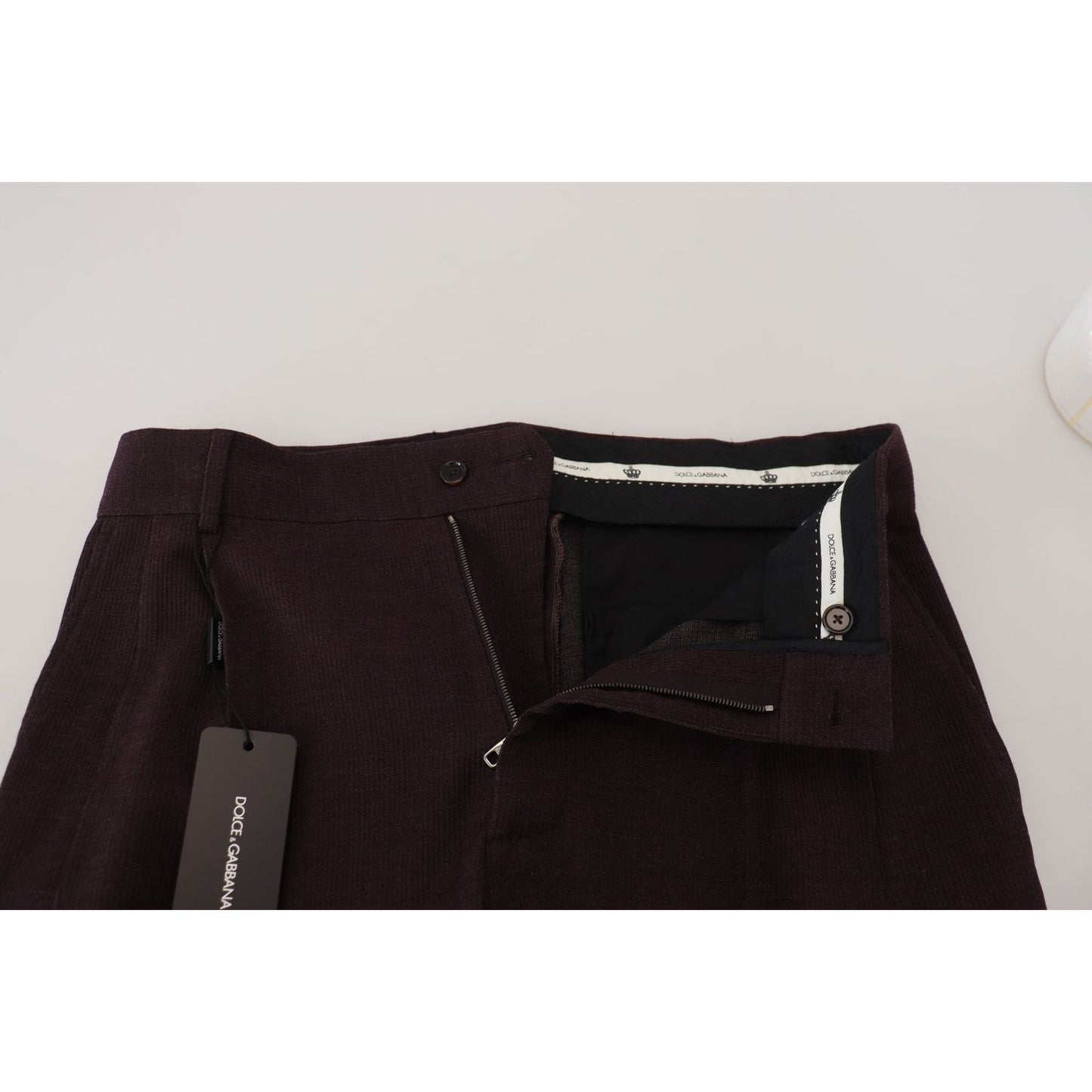 Dolce & Gabbana Brown Cotton Chino Men Pants Dolce & Gabbana