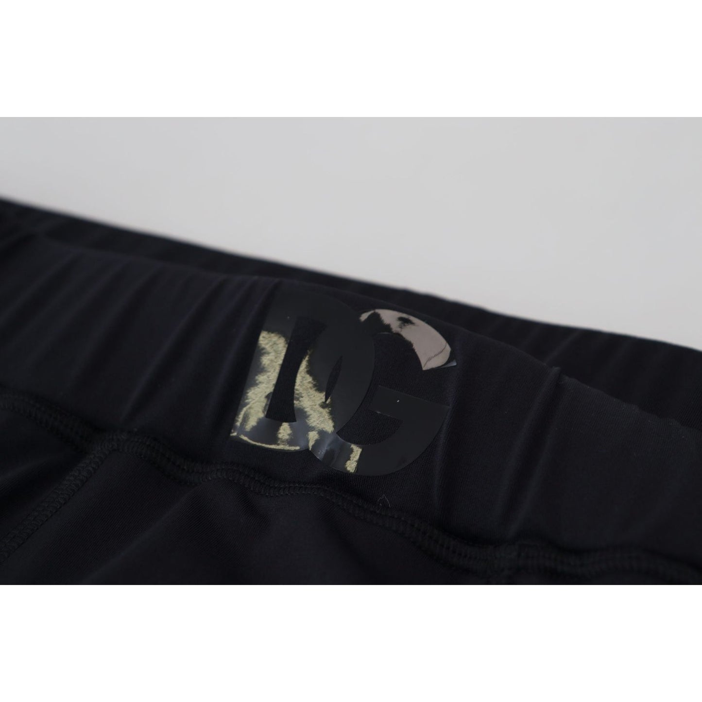 Dolce & Gabbana Black Nylon Slim Fit Stretch Pants Dolce & Gabbana
