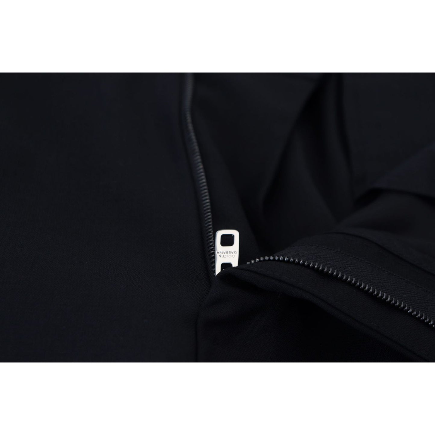 Dolce & Gabbana Black Wool Chino Formal Pants Dolce & Gabbana