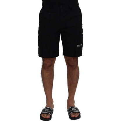 Dolce & Gabbana Black Bermuda Cargo Casual Shorts Dolce & Gabbana