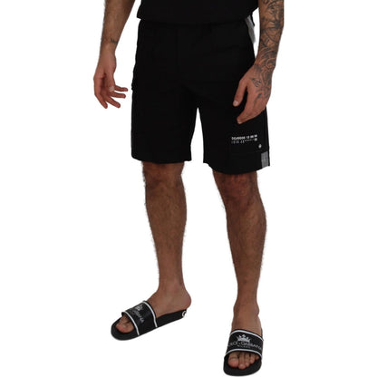 Dolce & Gabbana Black Bermuda Cargo Casual Shorts Dolce & Gabbana