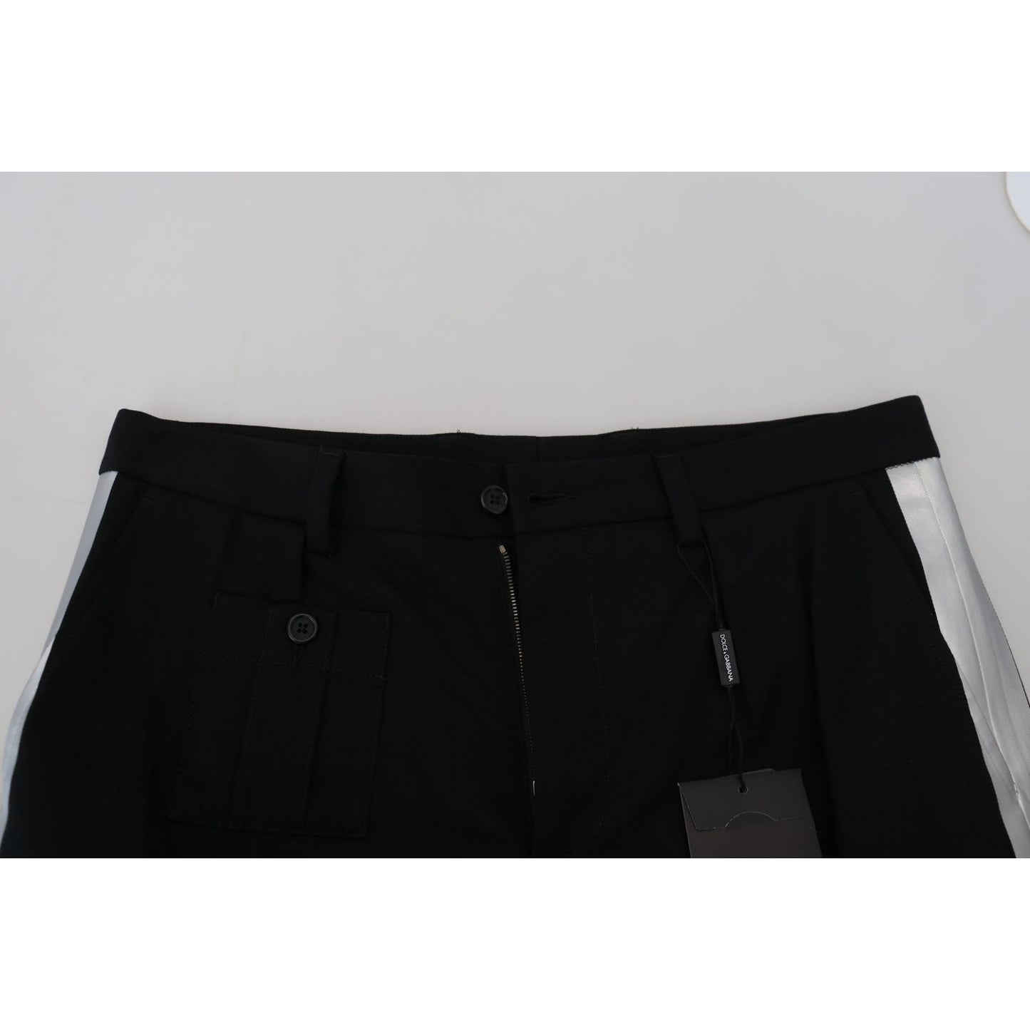 Dolce & Gabbana Black Bermuda Cargo Casual Shorts Dolce & Gabbana