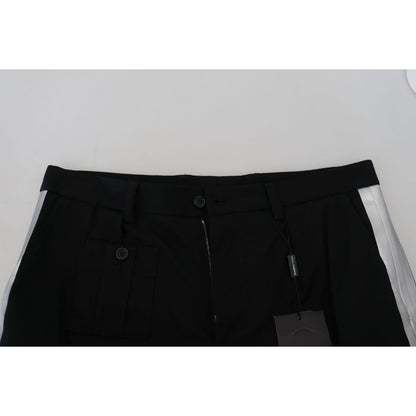 Dolce & Gabbana Black Bermuda Cargo Casual Shorts Dolce & Gabbana