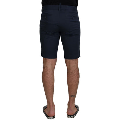 Dolce & Gabbana Blue Bermuda Low Waist Men Shorts Dolce & Gabbana