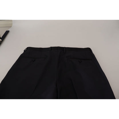 Dolce & Gabbana Black Wool Men Formal Pants Dolce & Gabbana