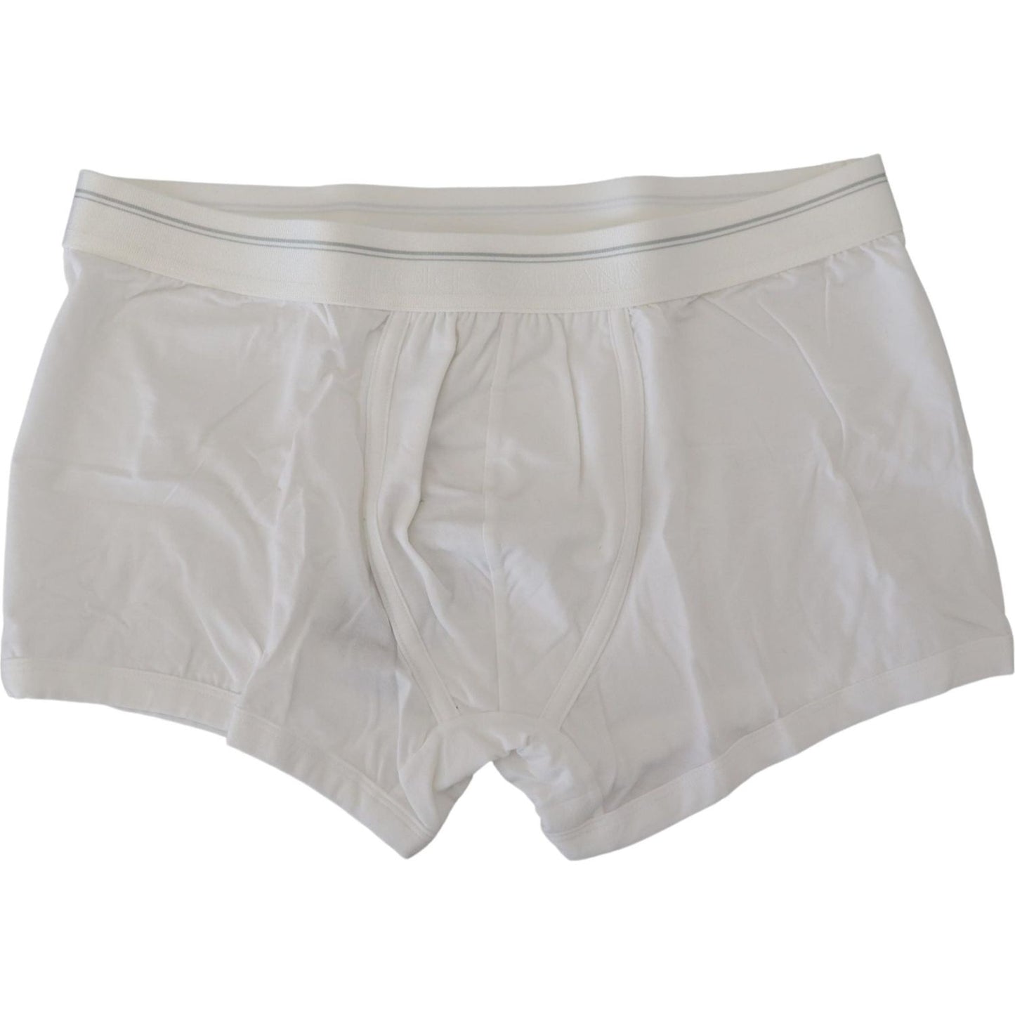 Dolce & Gabbana White Cotton Blend Regular Boxer Underwear Dolce & Gabbana