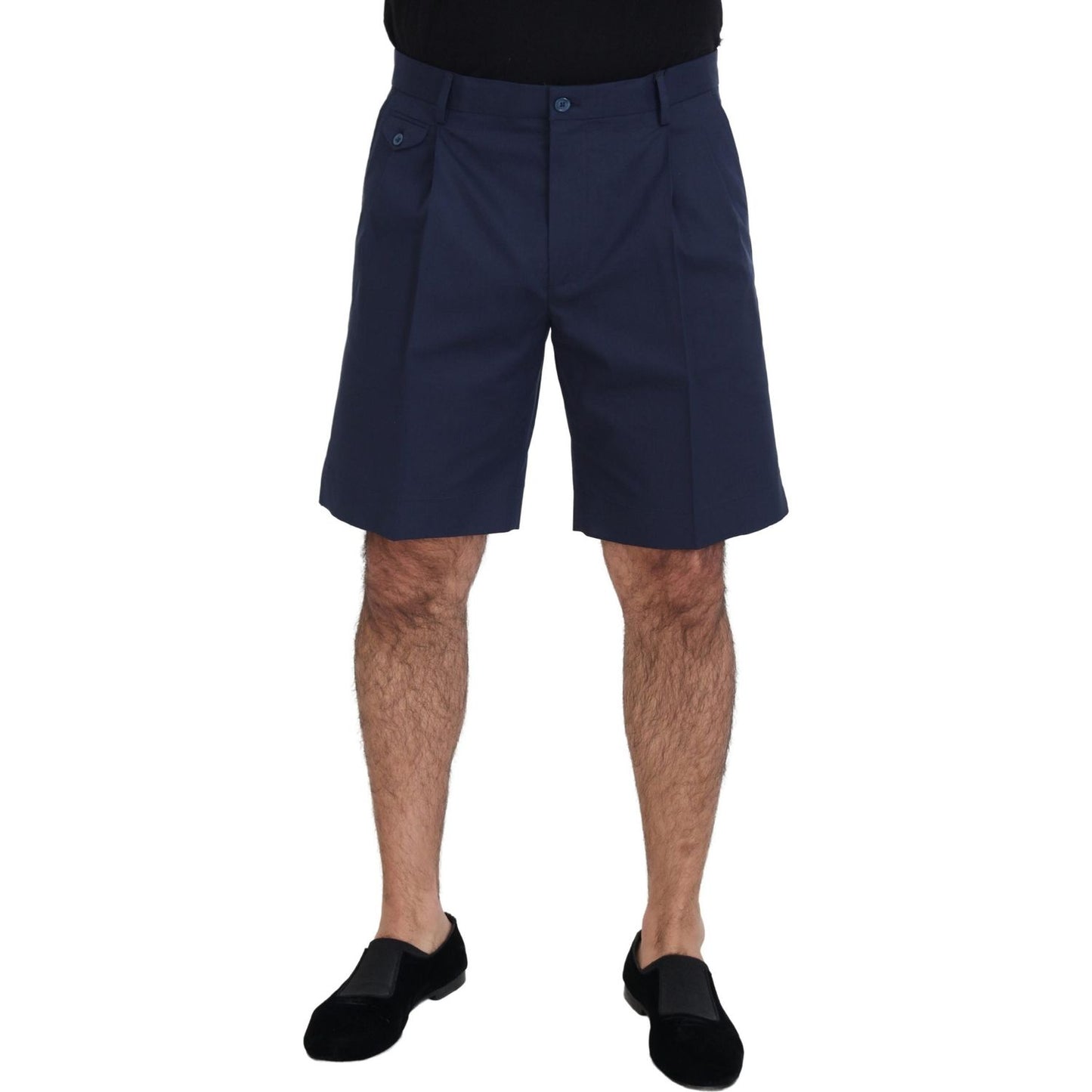 Dolce & Gabbana Blue Chinos Cotton Stretch Casual Shorts Dolce & Gabbana