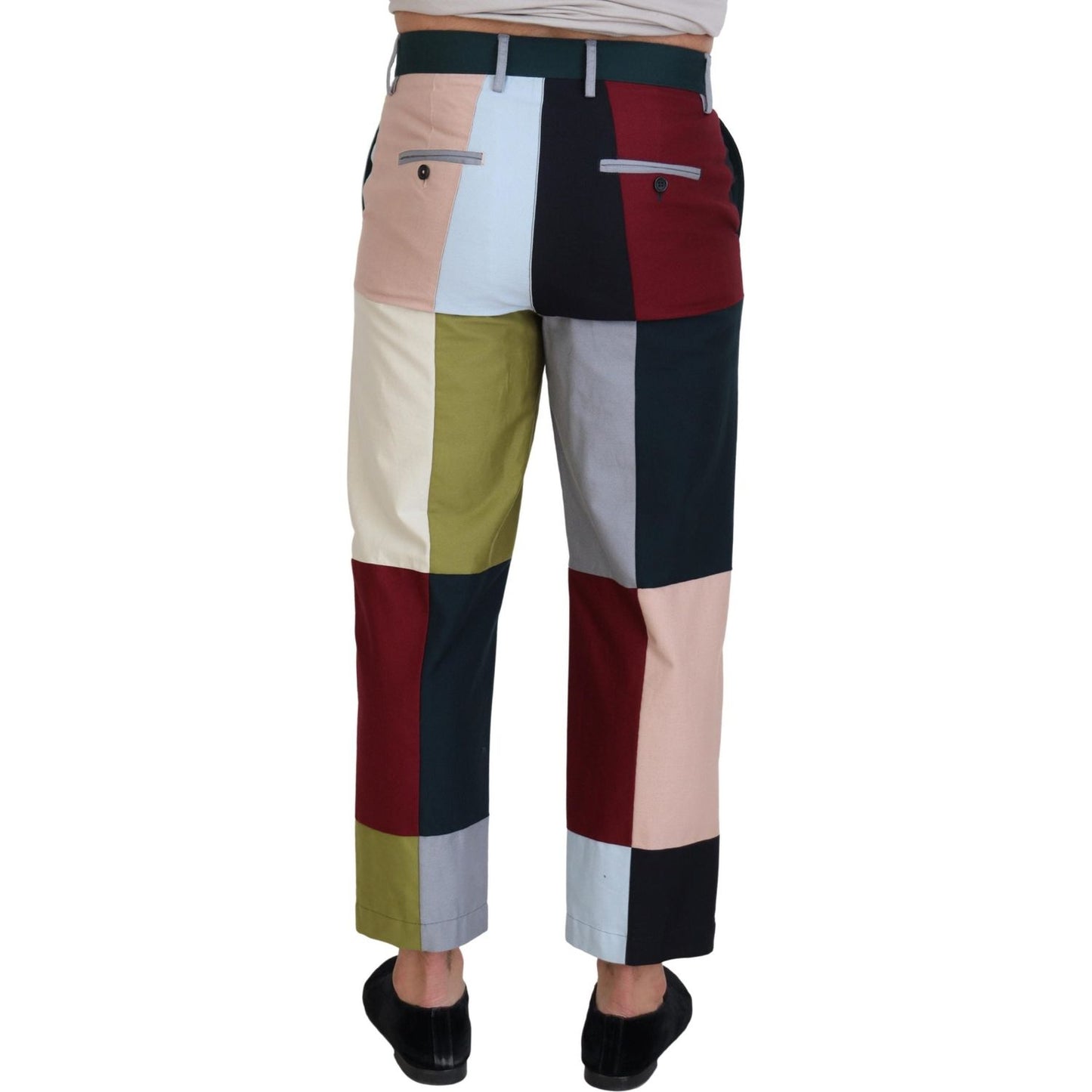 Dolce & Gabbana Multicolor Cotton Patchwork Pants Dolce & Gabbana
