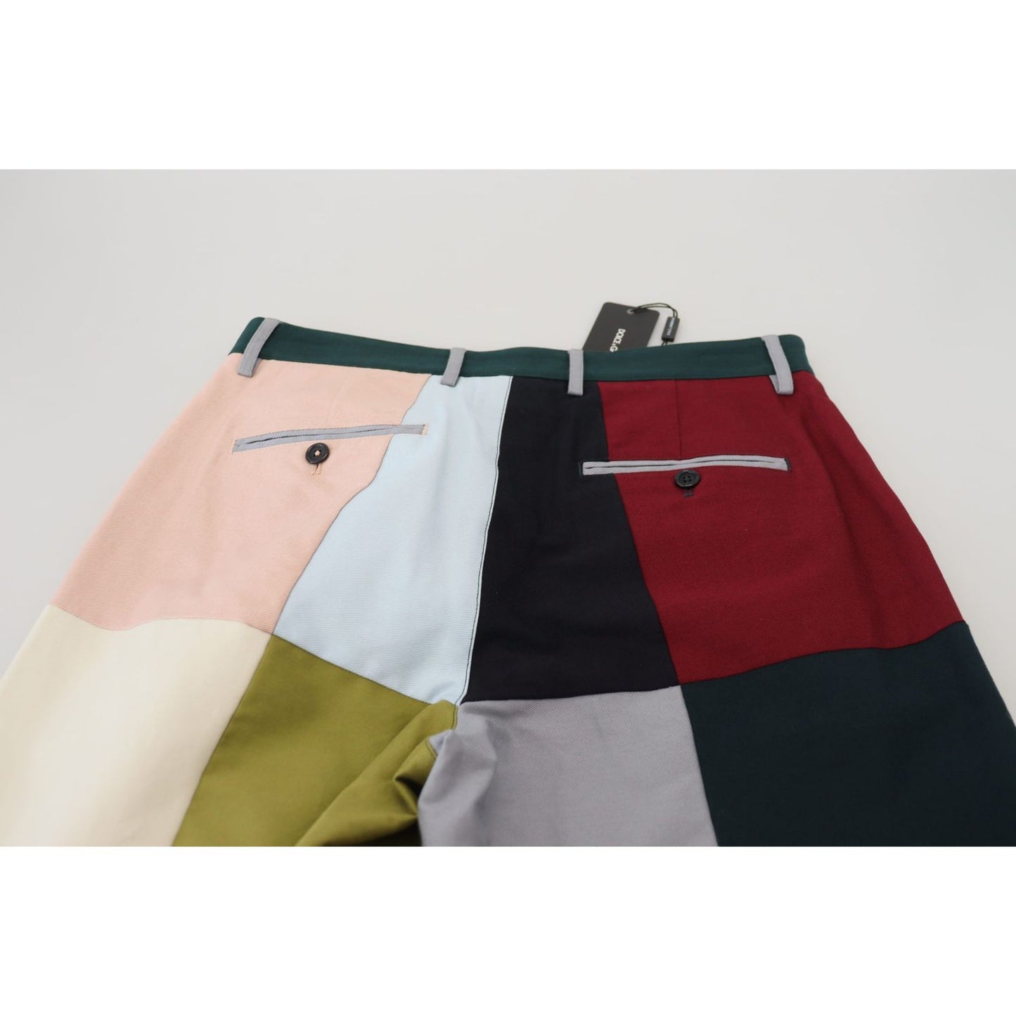 Dolce & Gabbana Multicolor Cotton Patchwork Pants Dolce & Gabbana