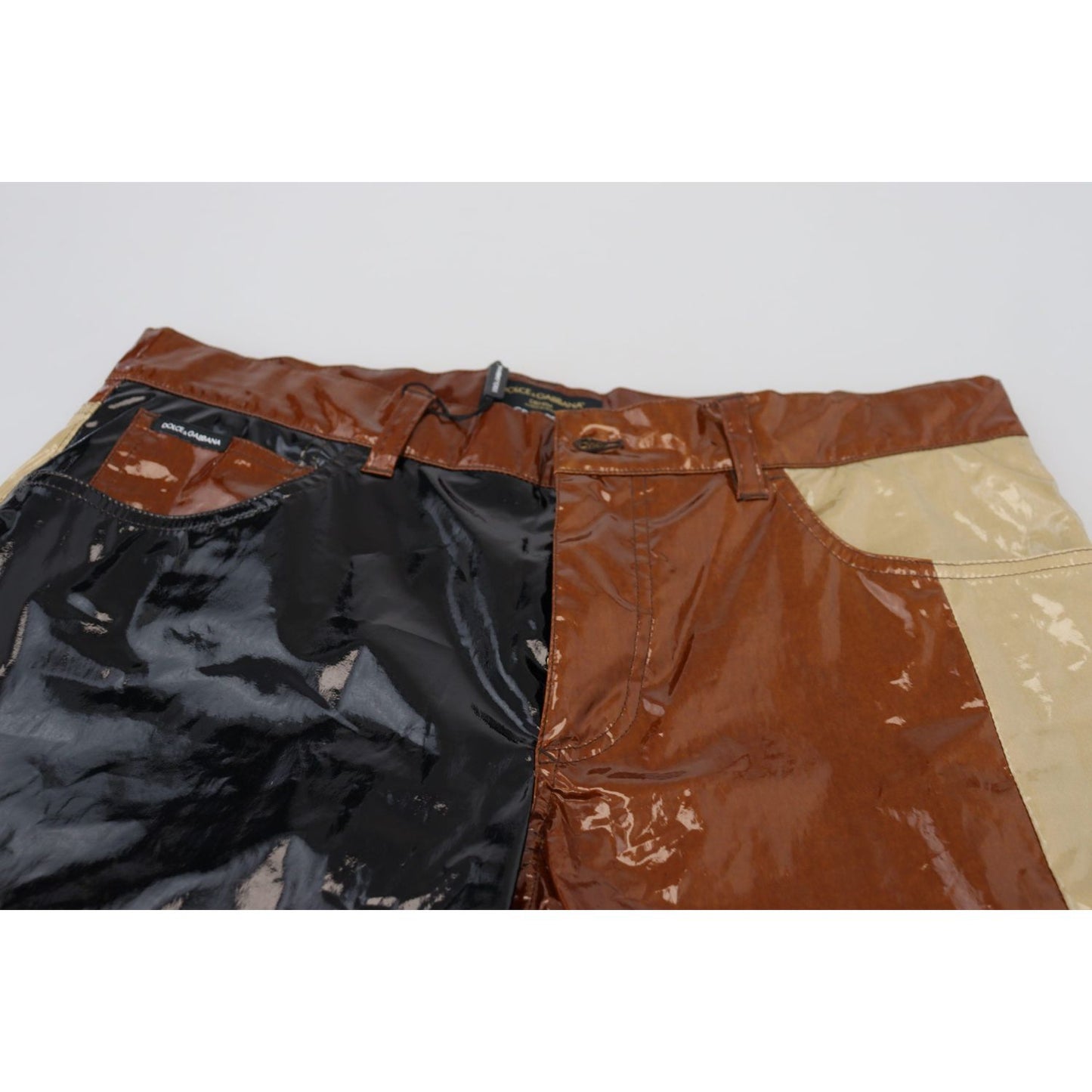 Dolce & Gabbana Multicolor Shining Slim Fit Men Denim Jeans Dolce & Gabbana