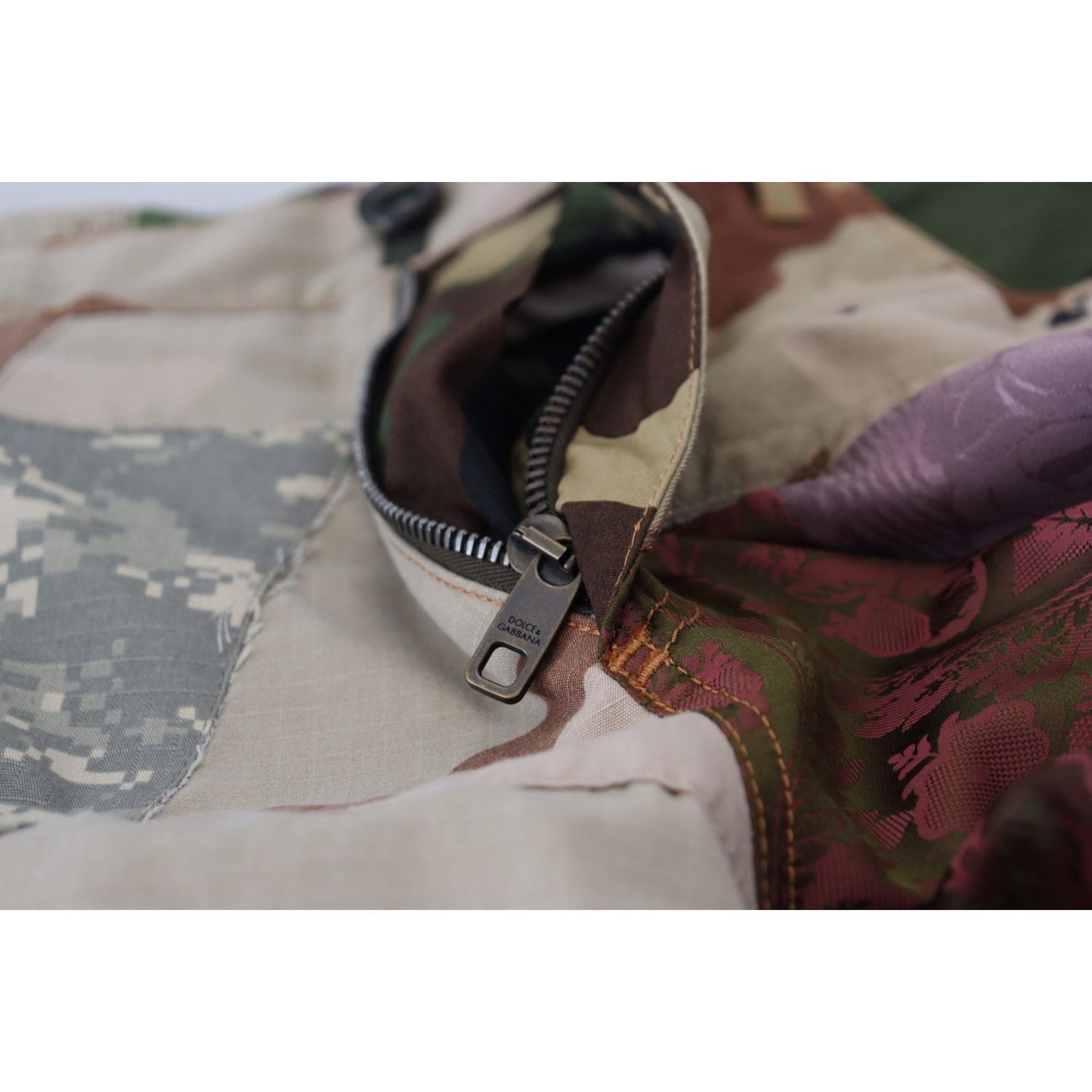 Dolce & Gabbana Multicolor Silk Patchwork Men Denim Jeans Dolce & Gabbana