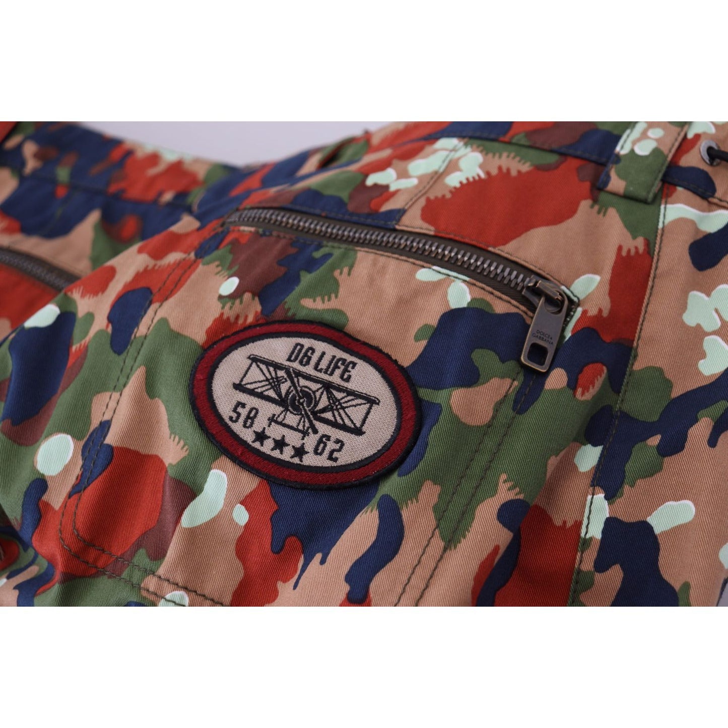 Dolce & Gabbana Multicolor Cotton Camouflaged Cargo Shorts Dolce & Gabbana