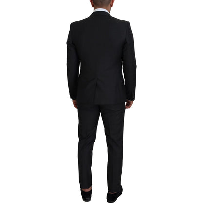 Dolce & Gabbana Gray MARTINI 3 Piece Slim Fit Suit Dolce & Gabbana