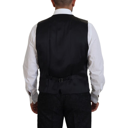 Dolce & Gabbana Black Gold Fantasy Tuxedo Slim Fit Suit Dolce & Gabbana