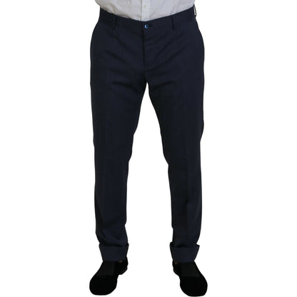 Dolce & Gabbana Blue Wool MARTINI 2 Piece Slim Fit Suit Dolce & Gabbana