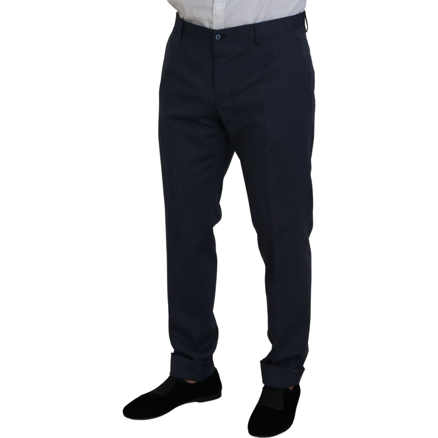 Dolce & Gabbana Blue Wool MARTINI 2 Piece Slim Fit Suit Dolce & Gabbana