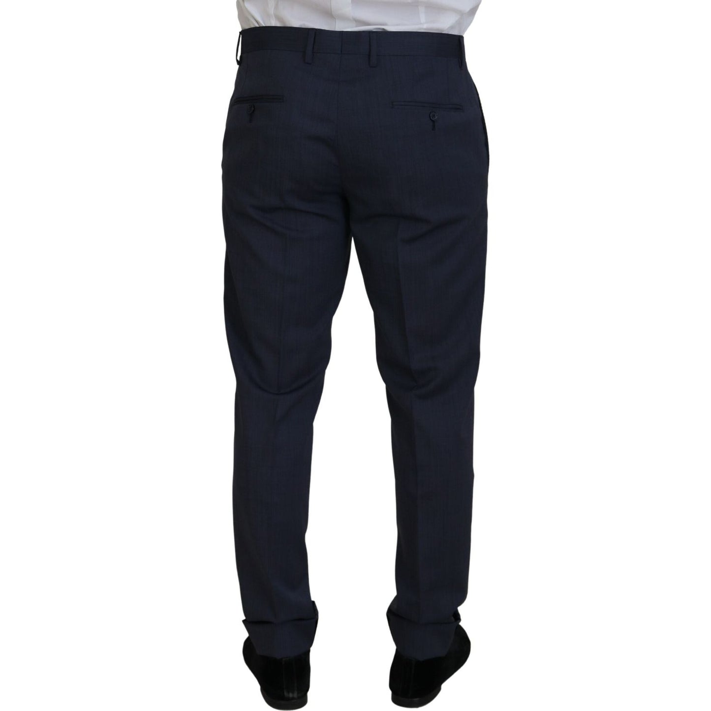 Dolce & Gabbana Blue Wool MARTINI 2 Piece Slim Fit Suit Dolce & Gabbana