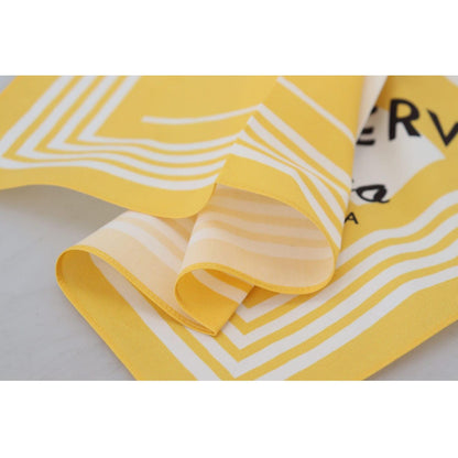 Dolce & Gabbana Yellow Portocervo Cotton Shawl Wrap Scarf Dolce & Gabbana