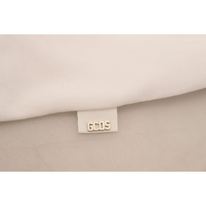 GCDS White Logo Print Cotton Short Sleeves T-shirt GCDS