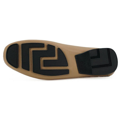 Versace Beige Calf Leather Loafers Shoes Versace