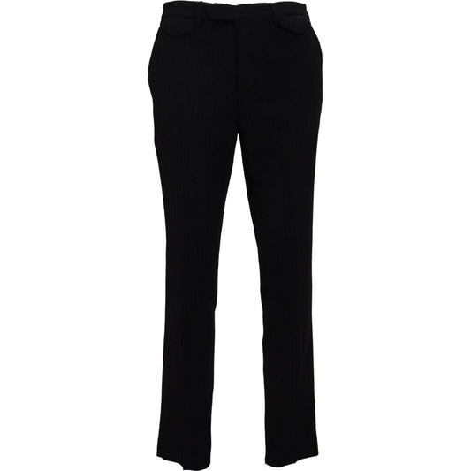 BENCIVENGA Elegant Black Italian Designer Pants BENCIVENGA