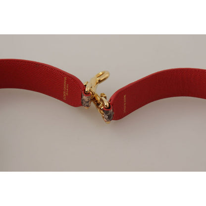 Dolce & Gabbana Brown Python Leather Crystals Shoulder Strap Dolce & Gabbana