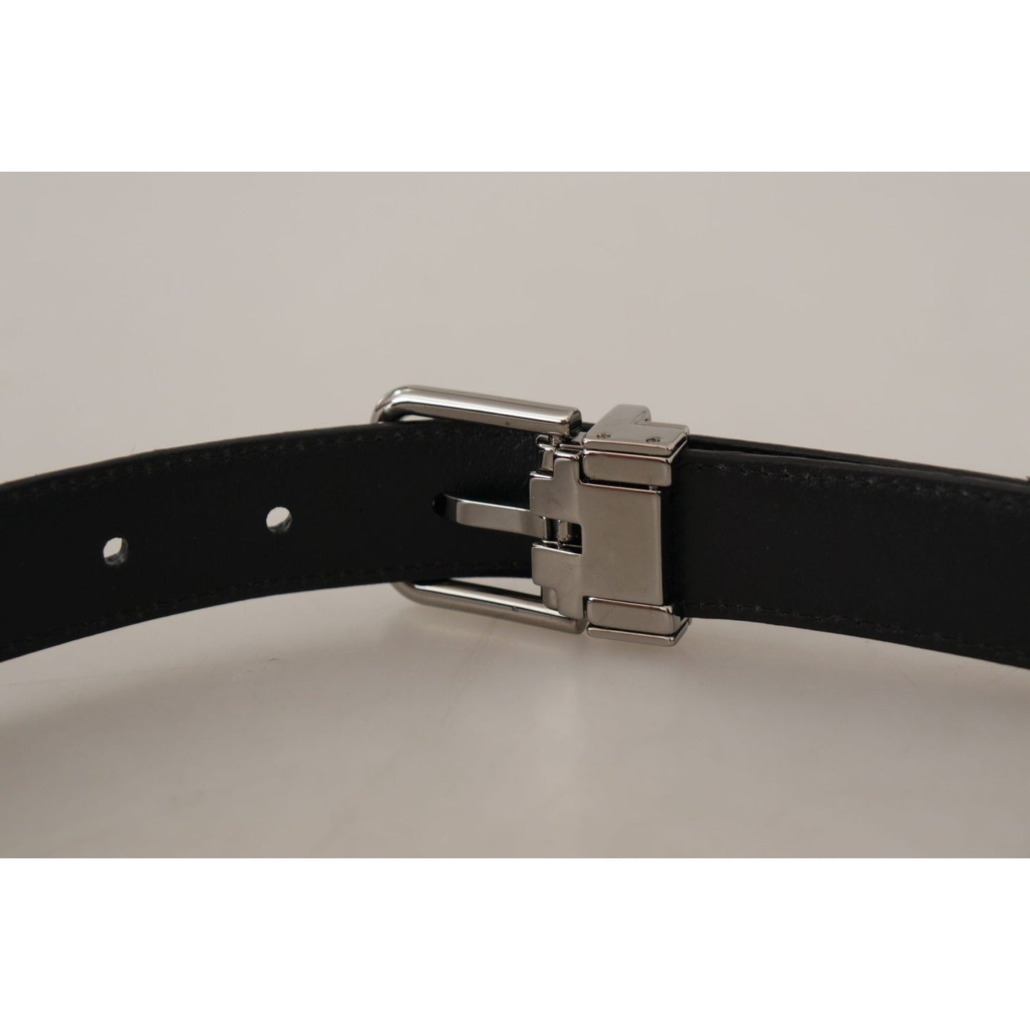 Dolce & Gabbana Red Exotic Leather Metal Logo Buckle Belt Dolce & Gabbana