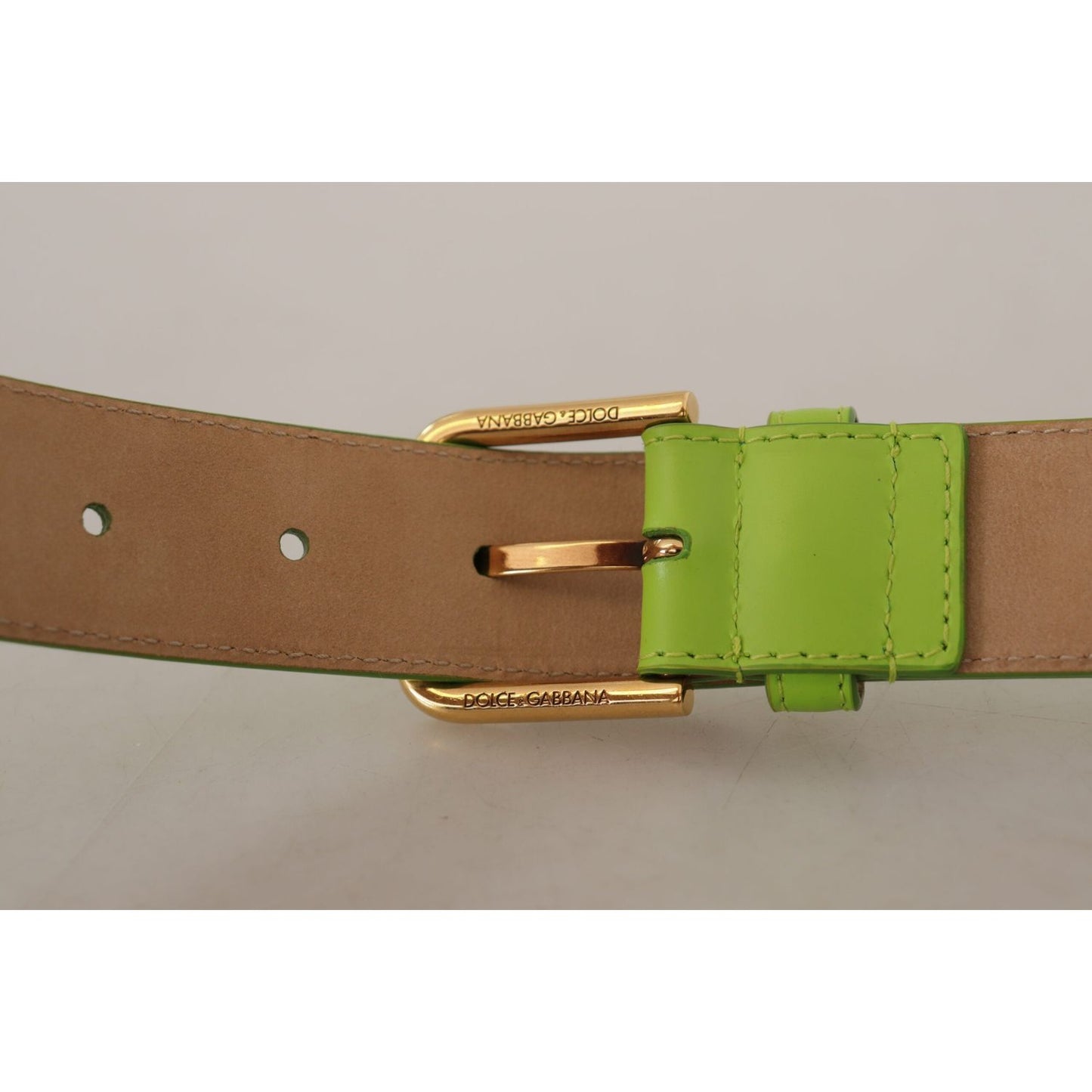 Dolce & Gabbana Green Leather Devotion Heart Micro Bag Headphones Belt Dolce & Gabbana