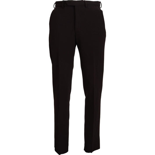 BENCIVENGA Brown Straight Fit Formal Men Pants
