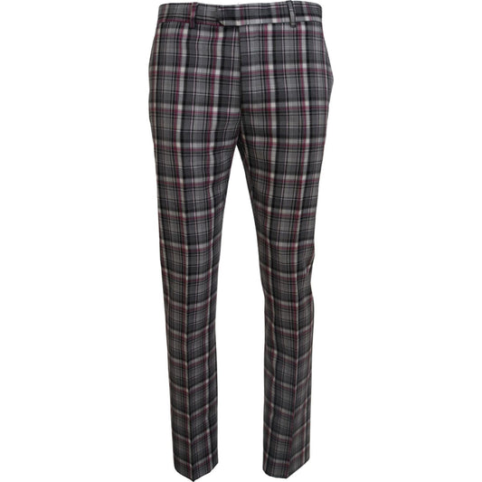 BENCIVENGA Checkered Couture Chino Pants for Men BENCIVENGA