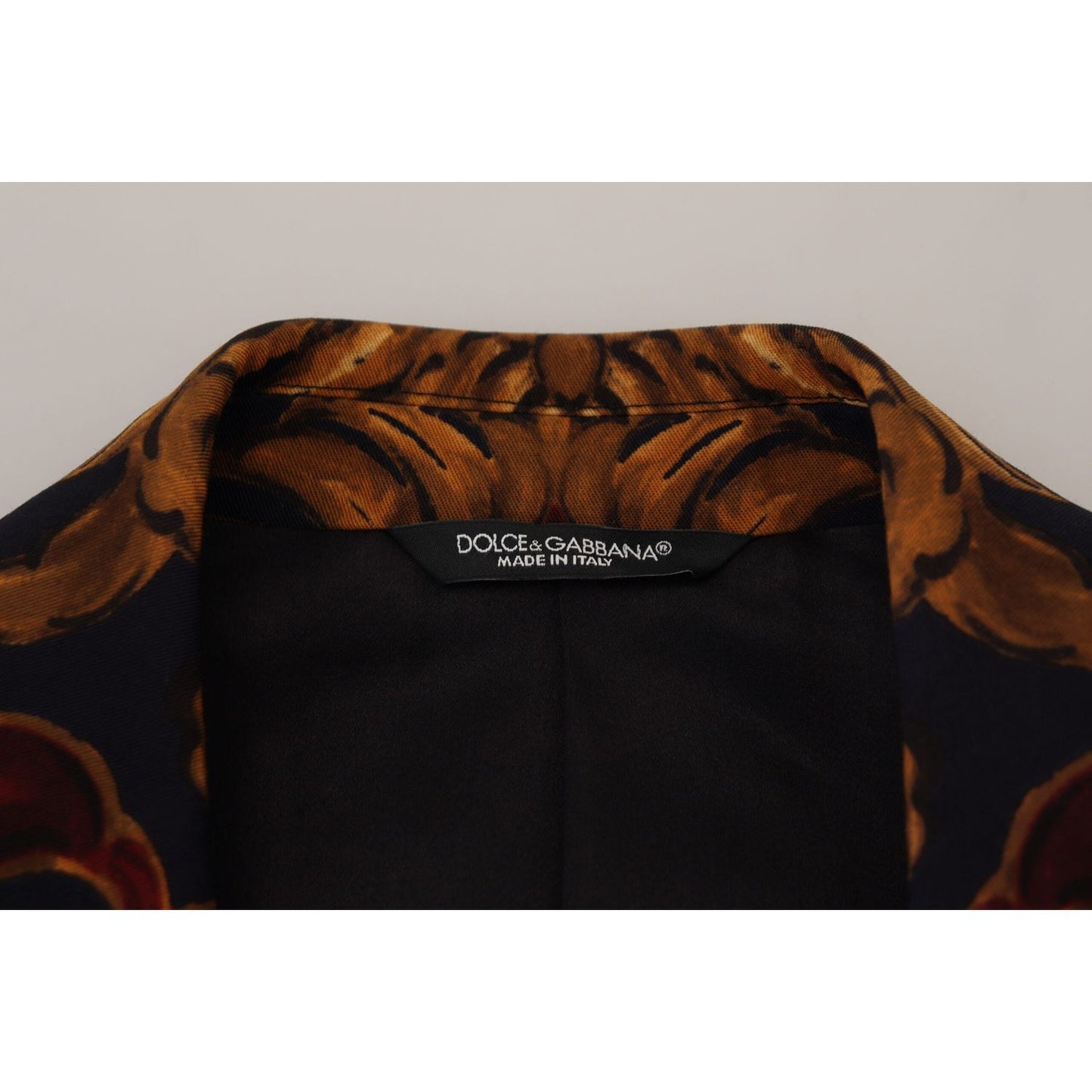 Dolce & Gabbana Multicolor Floral Single Breasted Martini Blazer Dolce & Gabbana