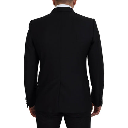 Dolce & Gabbana Black Slim Fit Formal Martini Blazer Dolce & Gabbana