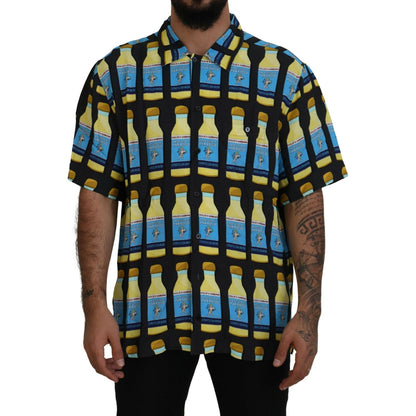 Dolce & Gabbana Multicolor Printed Viscose Casual Shirt Dolce & Gabbana